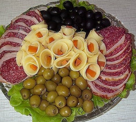 красивая мясная нарезка фото